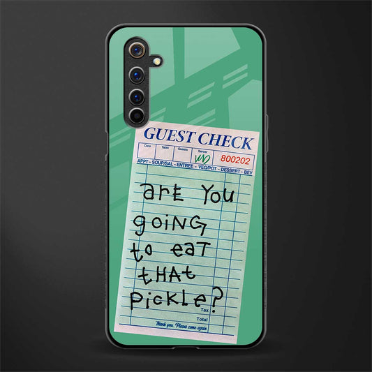 eat that pickle glass case for realme 6i image
