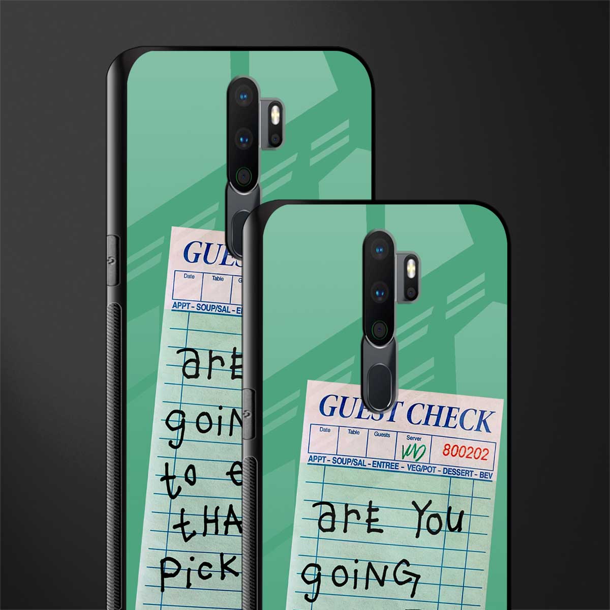 eat that pickle glass case for oppo a5 2020 image-2
