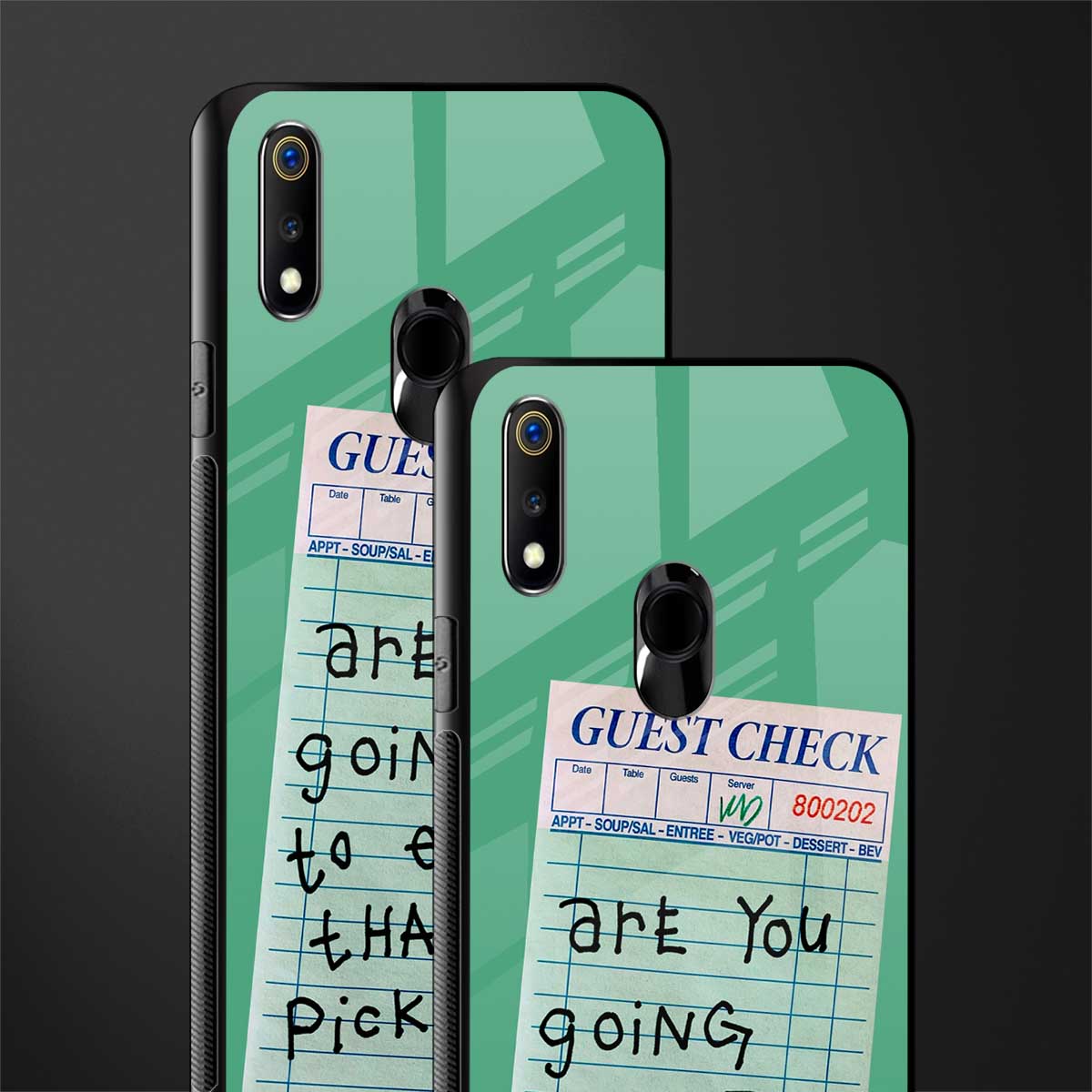 eat that pickle glass case for realme 3 pro image-2