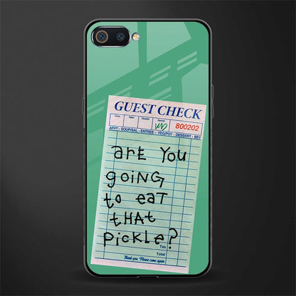 eat that pickle glass case for oppo a1k image