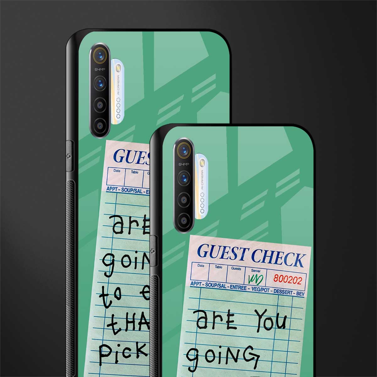 eat that pickle glass case for realme xt image-2