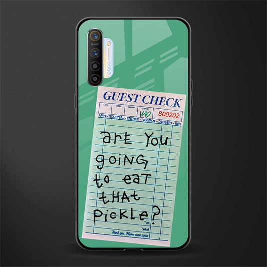 eat that pickle glass case for realme x2 image