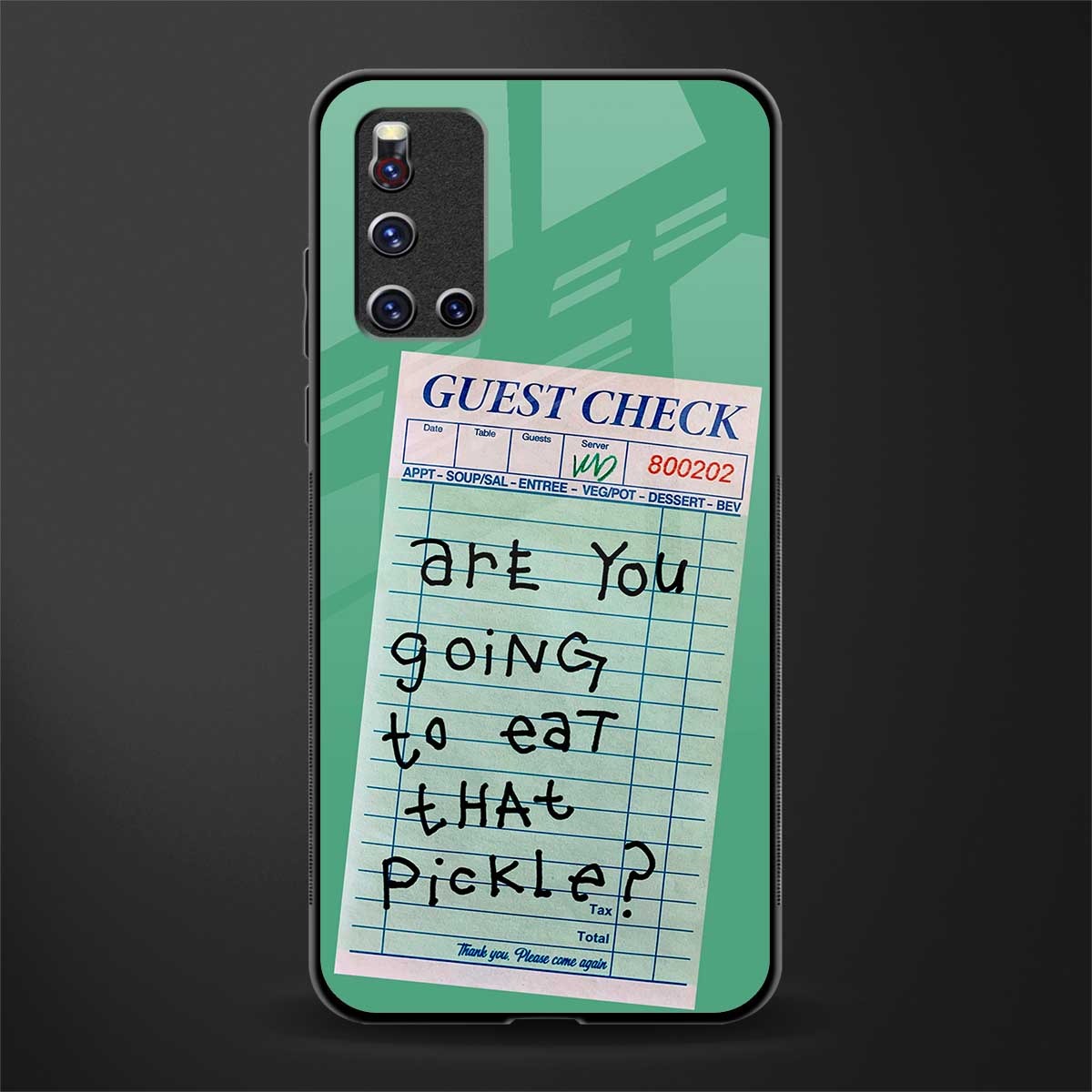 eat that pickle glass case for vivo v19 image