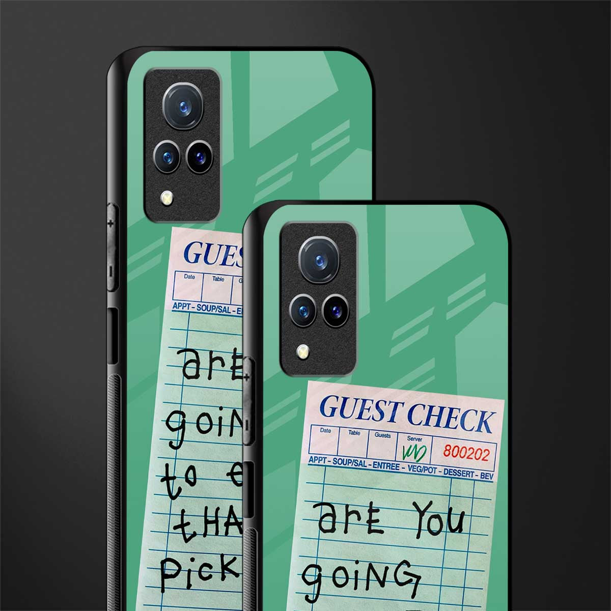 eat that pickle glass case for vivo v21 5g image-2