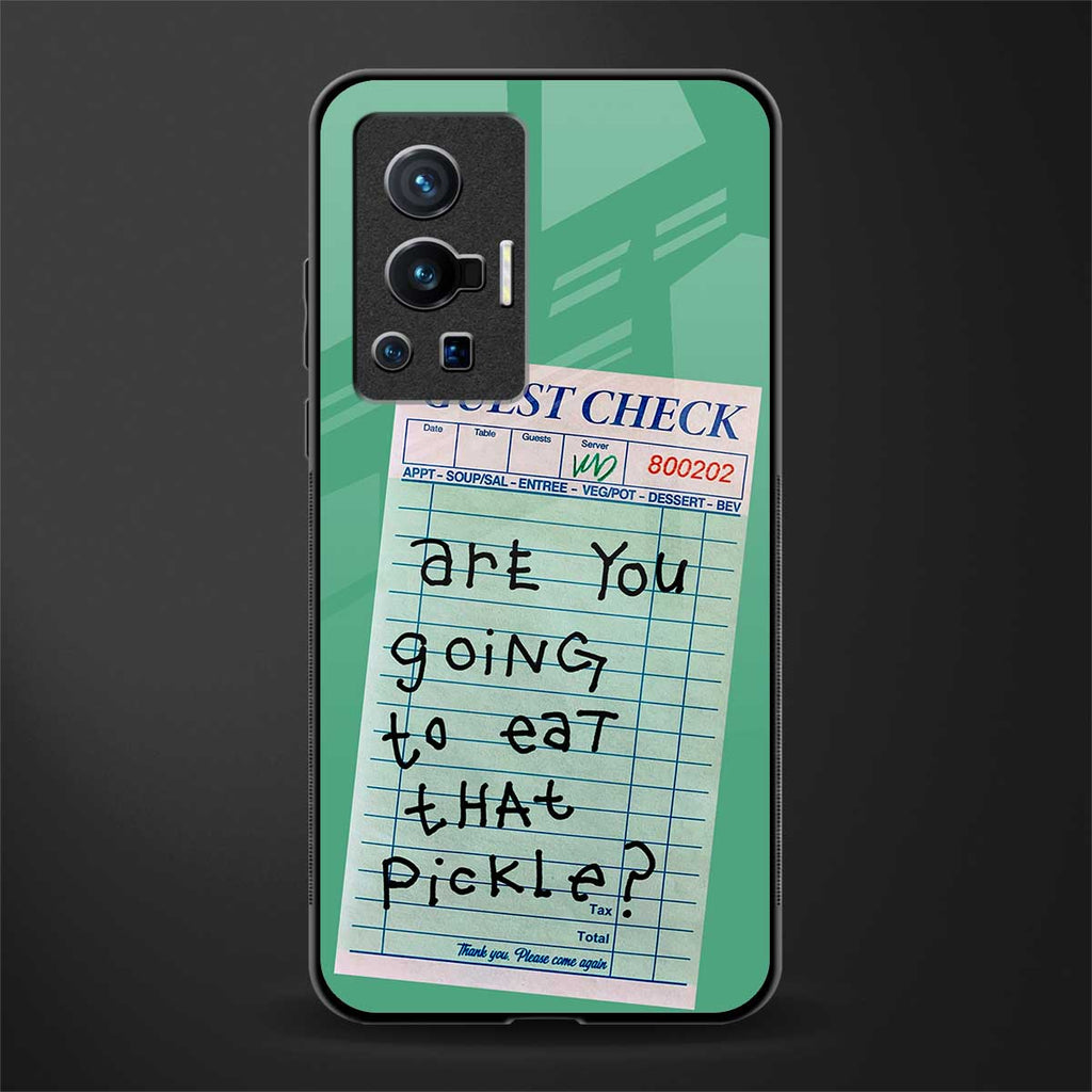eat that pickle glass case for vivo x70 pro image