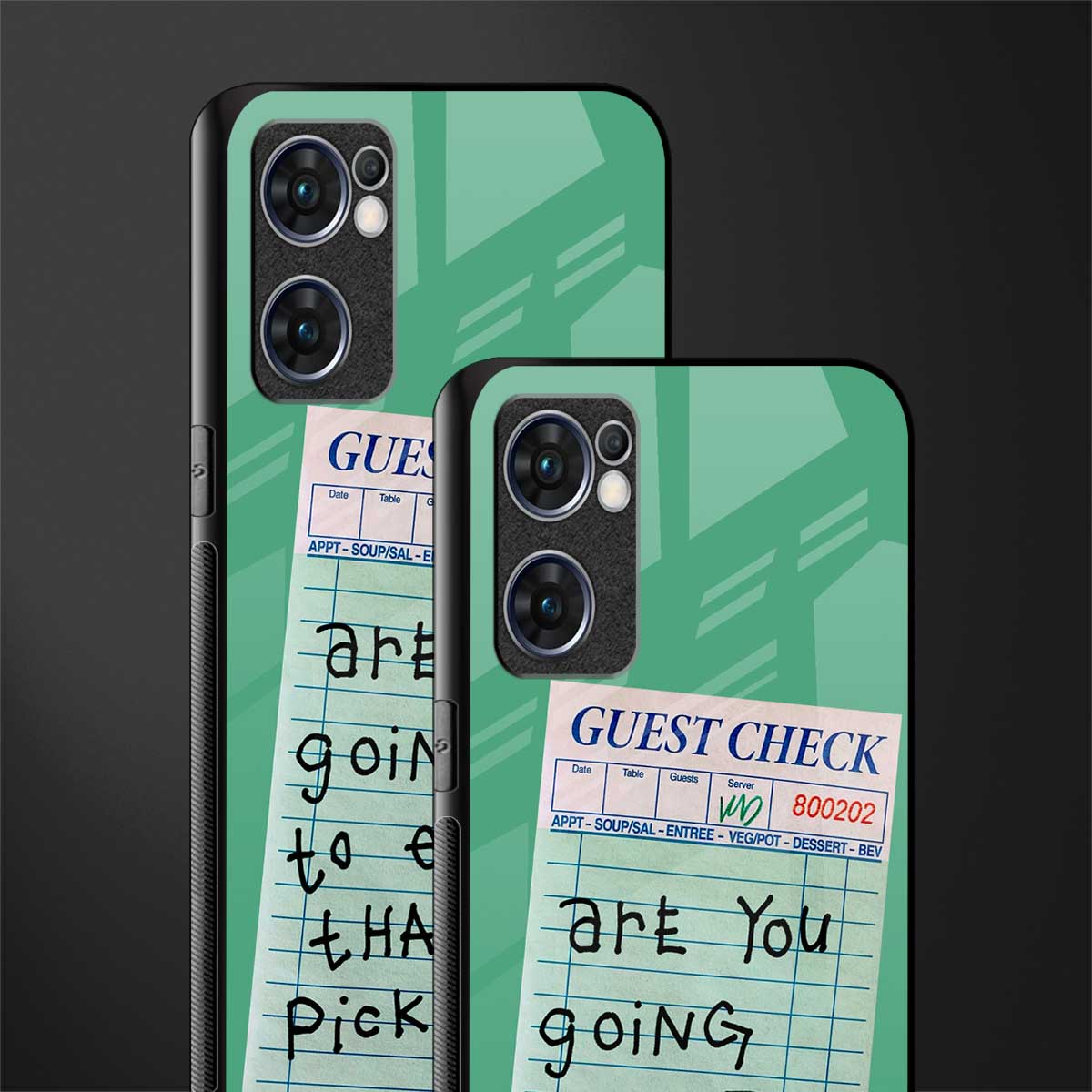 eat that pickle glass case for oppo reno7 5g image-2