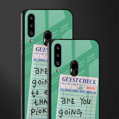 eat that pickle glass case for samsung galaxy a20s image-2