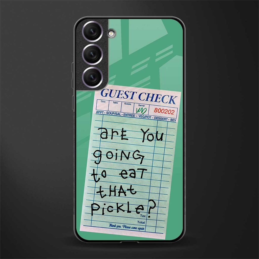 eat that pickle glass case for samsung galaxy s21 fe 5g image