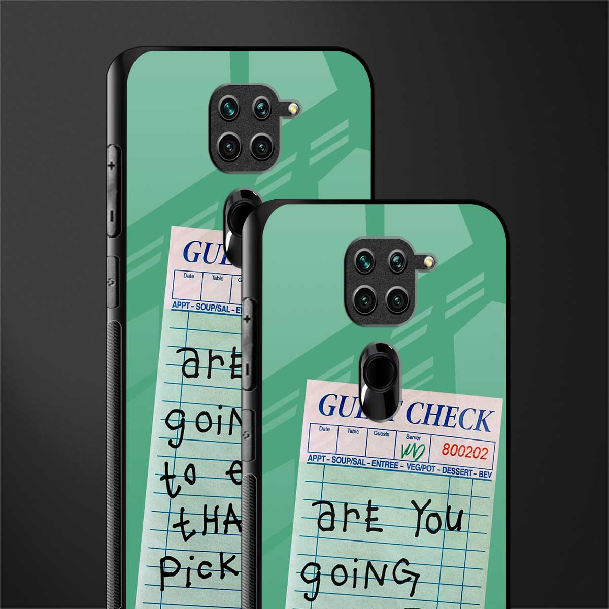 eat that pickle glass case for redmi note 9 image-2