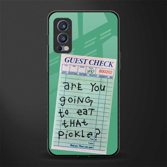 eat that pickle glass case for oneplus nord 2 5g image