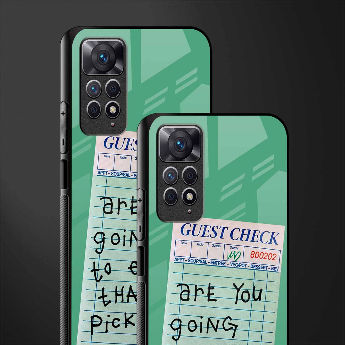 eat that pickle glass case for redmi note 11 pro image-2