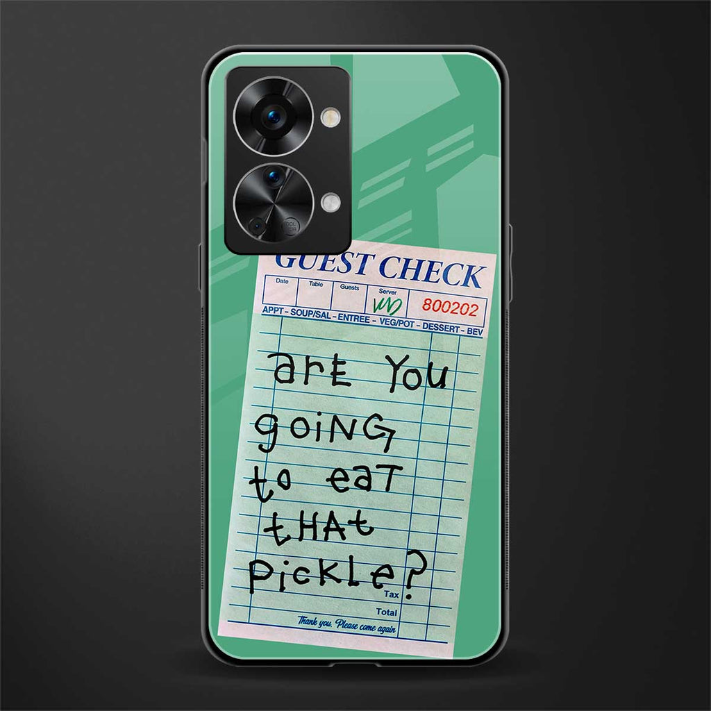 eat that pickle glass case for phone case | glass case for oneplus nord 2t 5g