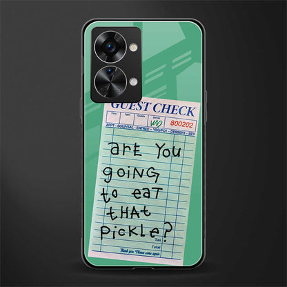 eat that pickle glass case for phone case | glass case for oneplus nord 2t 5g