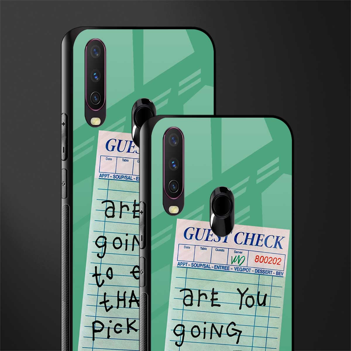 eat that pickle glass case for vivo y17 image-2