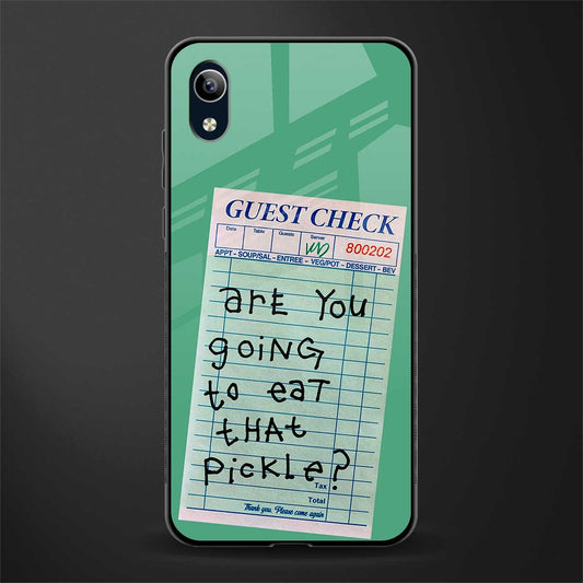 eat that pickle glass case for vivo y1s without fingerprint image