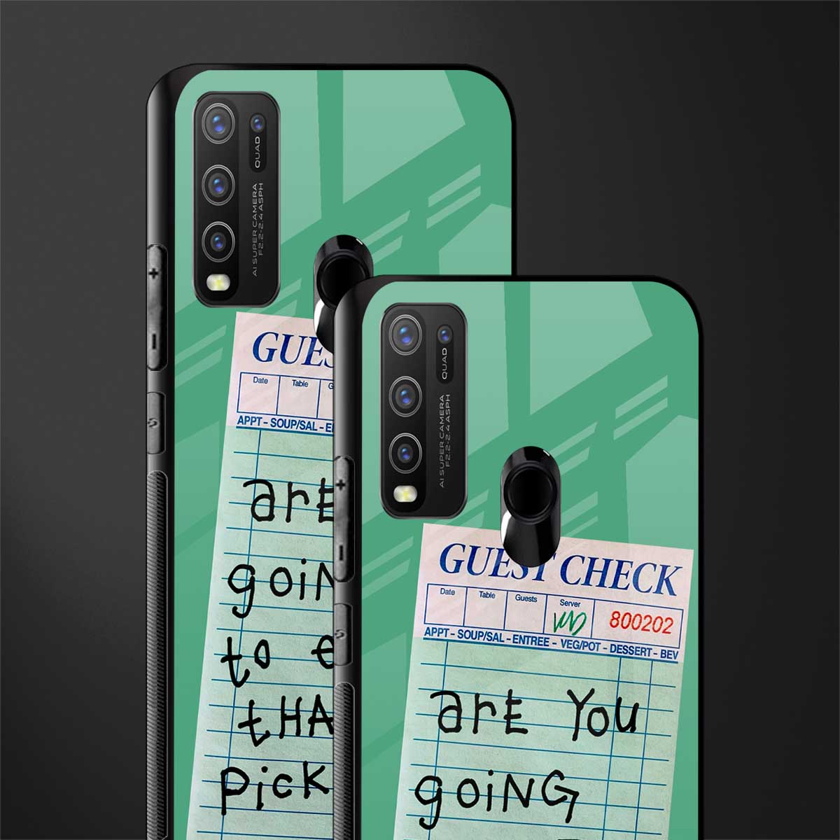 eat that pickle glass case for vivo y50 image-2