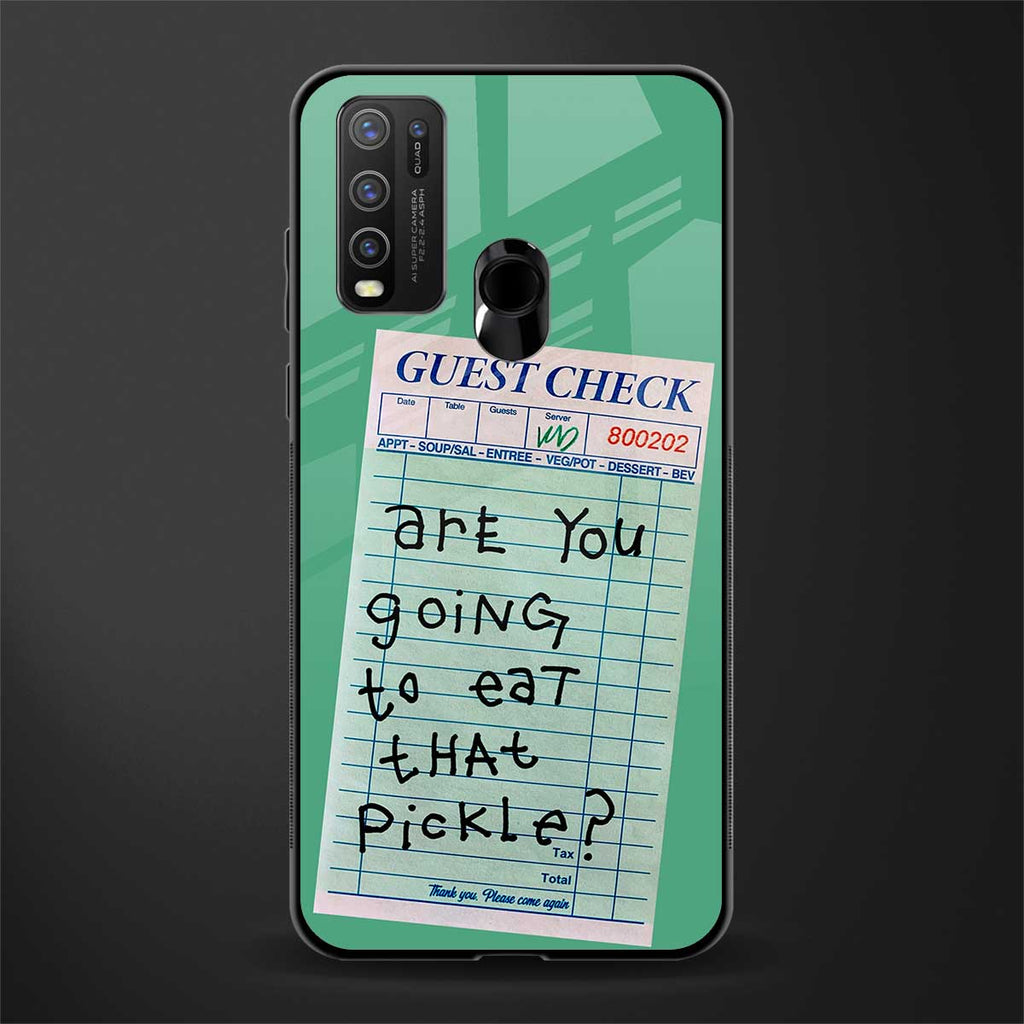 eat that pickle glass case for vivo y50 image