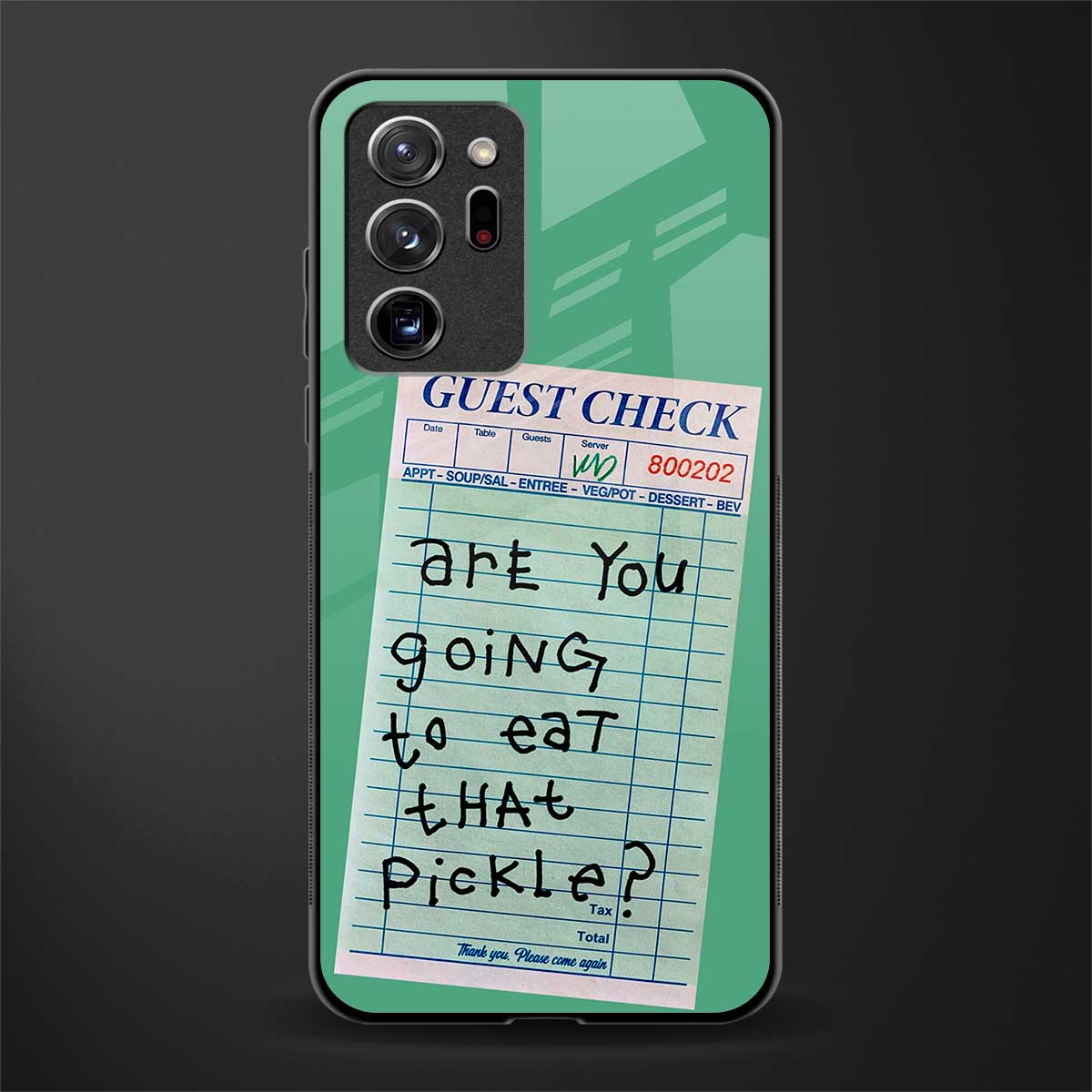 eat that pickle glass case for samsung galaxy note 20 ultra 5g image