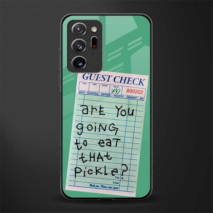 eat that pickle glass case for samsung galaxy note 20 ultra 5g image