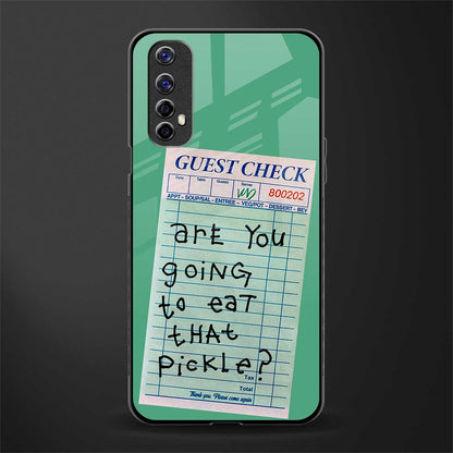 eat that pickle glass case for realme narzo 20 pro image
