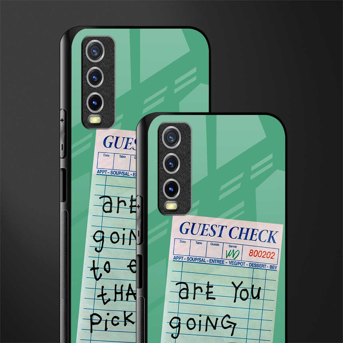 eat that pickle glass case for vivo y20svivo y20avivo y20g image-2