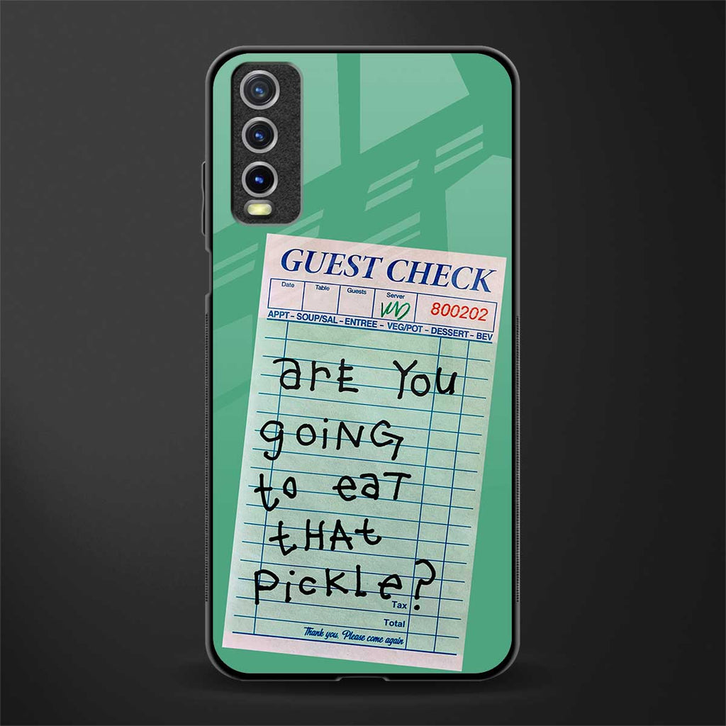 eat that pickle glass case for vivo y20i vivo y20t image