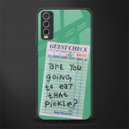 eat that pickle glass case for vivo y20i vivo y20t image