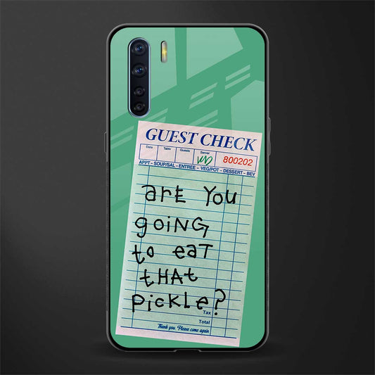 eat that pickle glass case for oppo f15 image