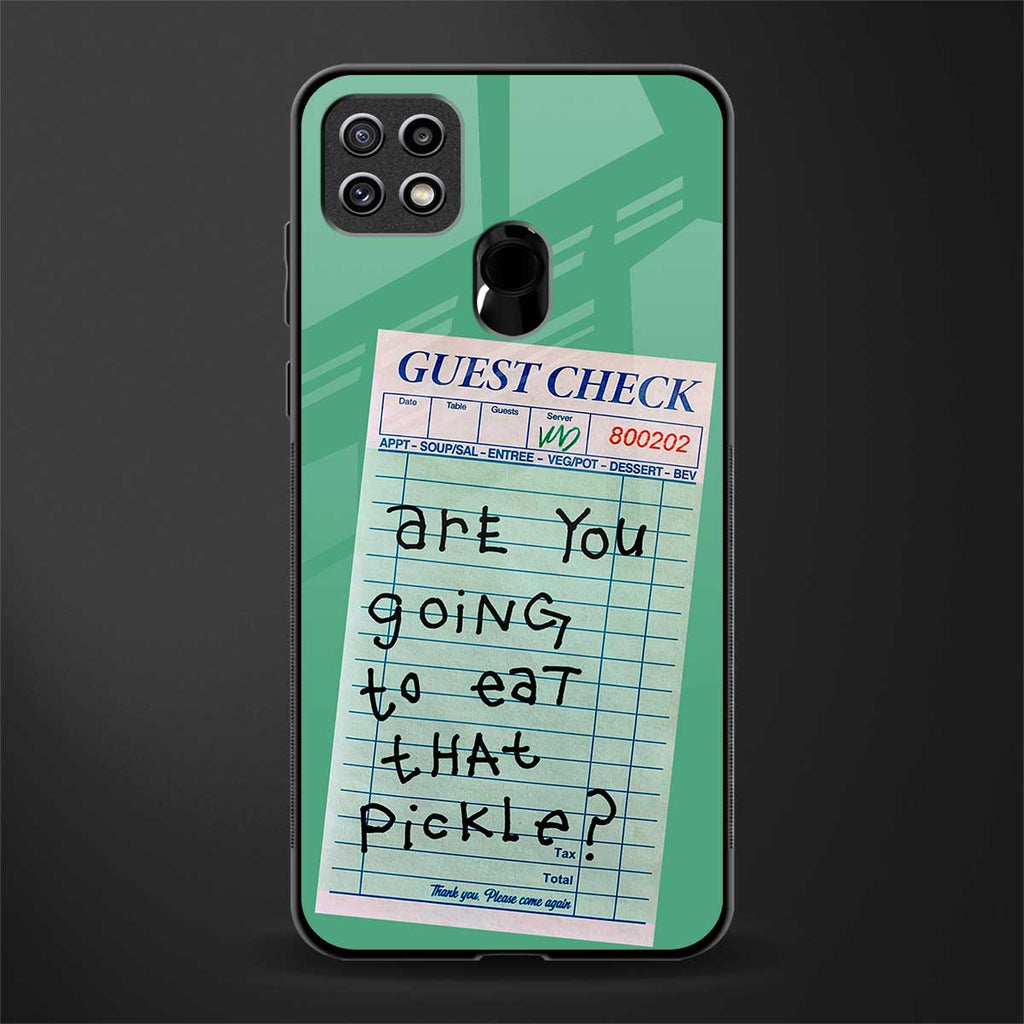 eat that pickle glass case for oppo a15 image