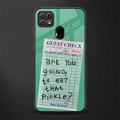 eat that pickle glass case for oppo a15 image