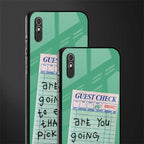 eat that pickle glass case for redmi 9i image-2
