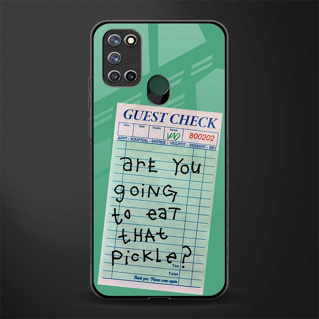 eat that pickle glass case for realme 7i image