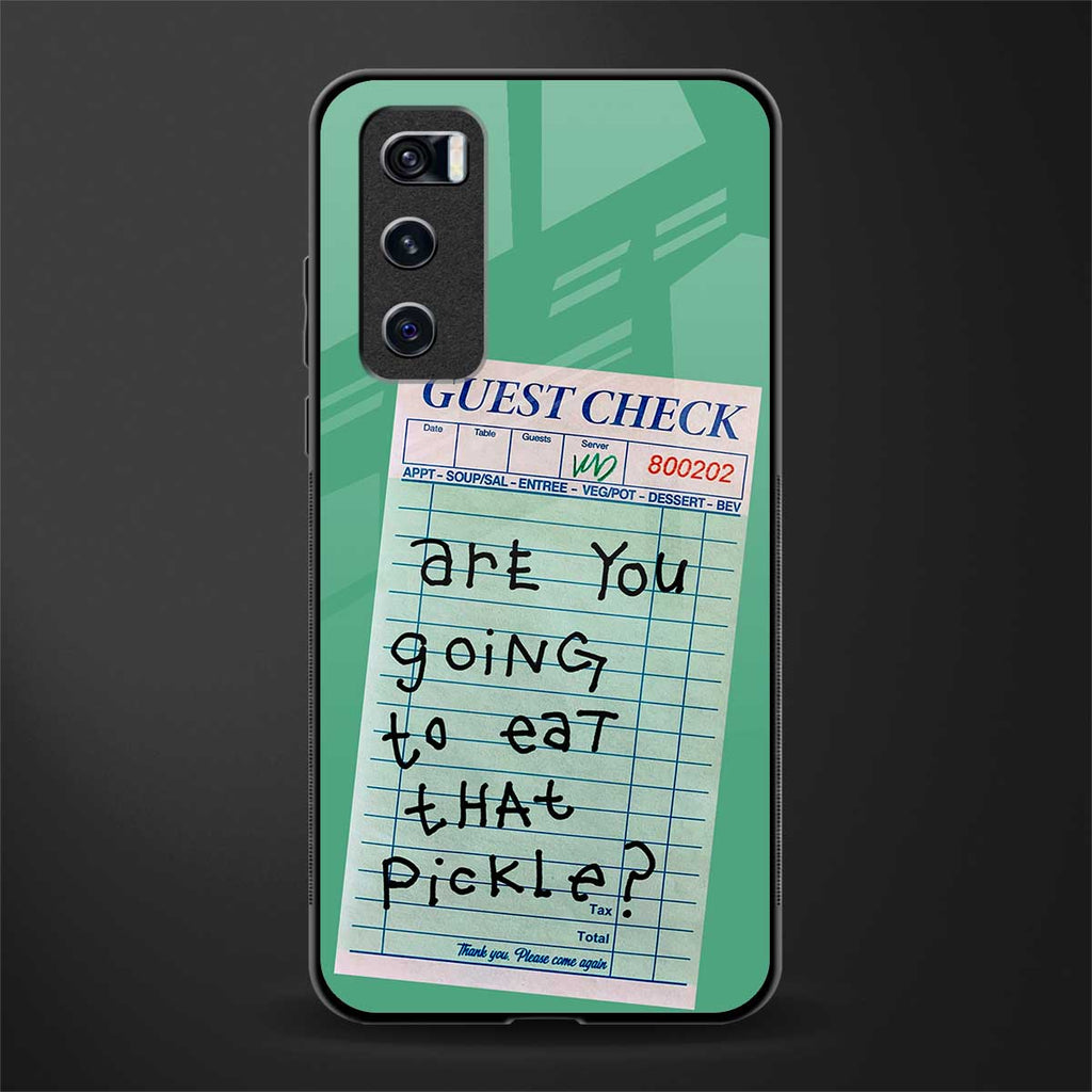 eat that pickle glass case for vivo v20 se image