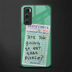 eat that pickle glass case for vivo v20 se image