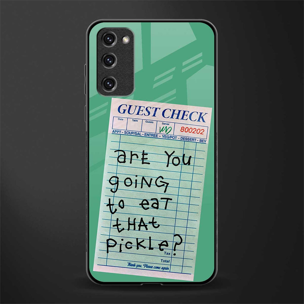 eat that pickle glass case for samsung galaxy s20 fe image