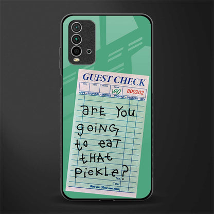 eat that pickle glass case for redmi 9 power image