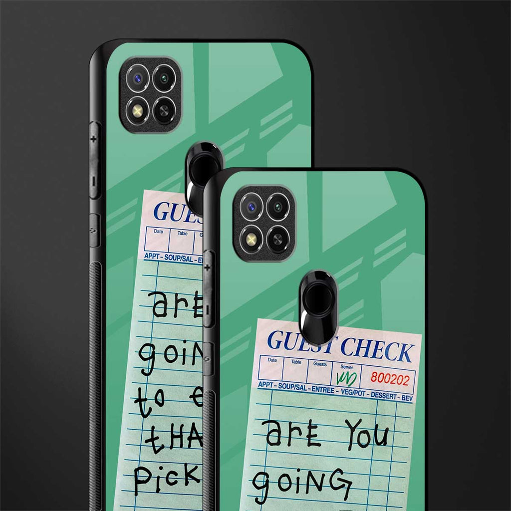 eat that pickle glass case for redmi 9c image-2