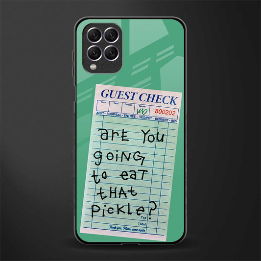 eat that pickle glass case for samsung galaxy f62 image