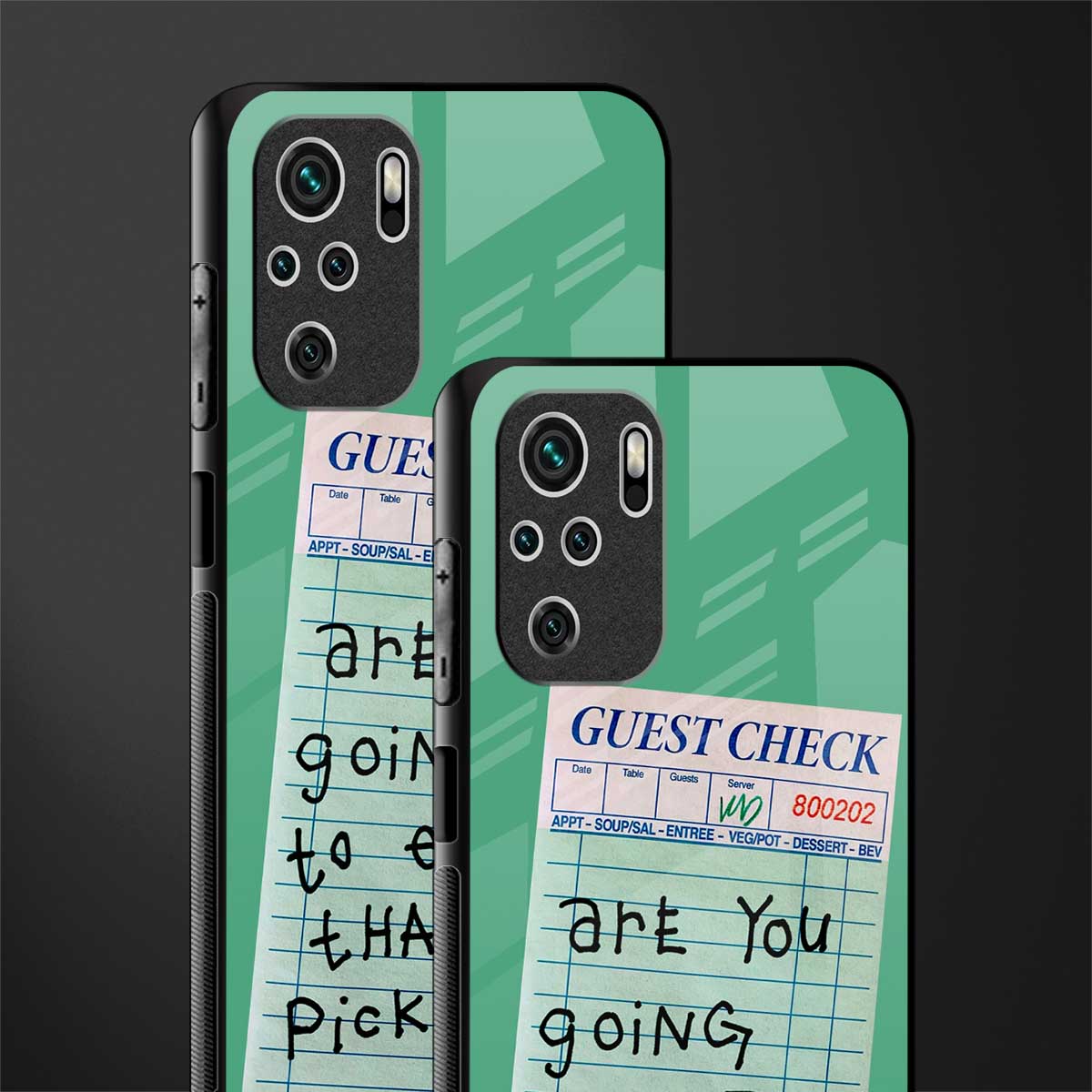 eat that pickle glass case for redmi note 10 image-2