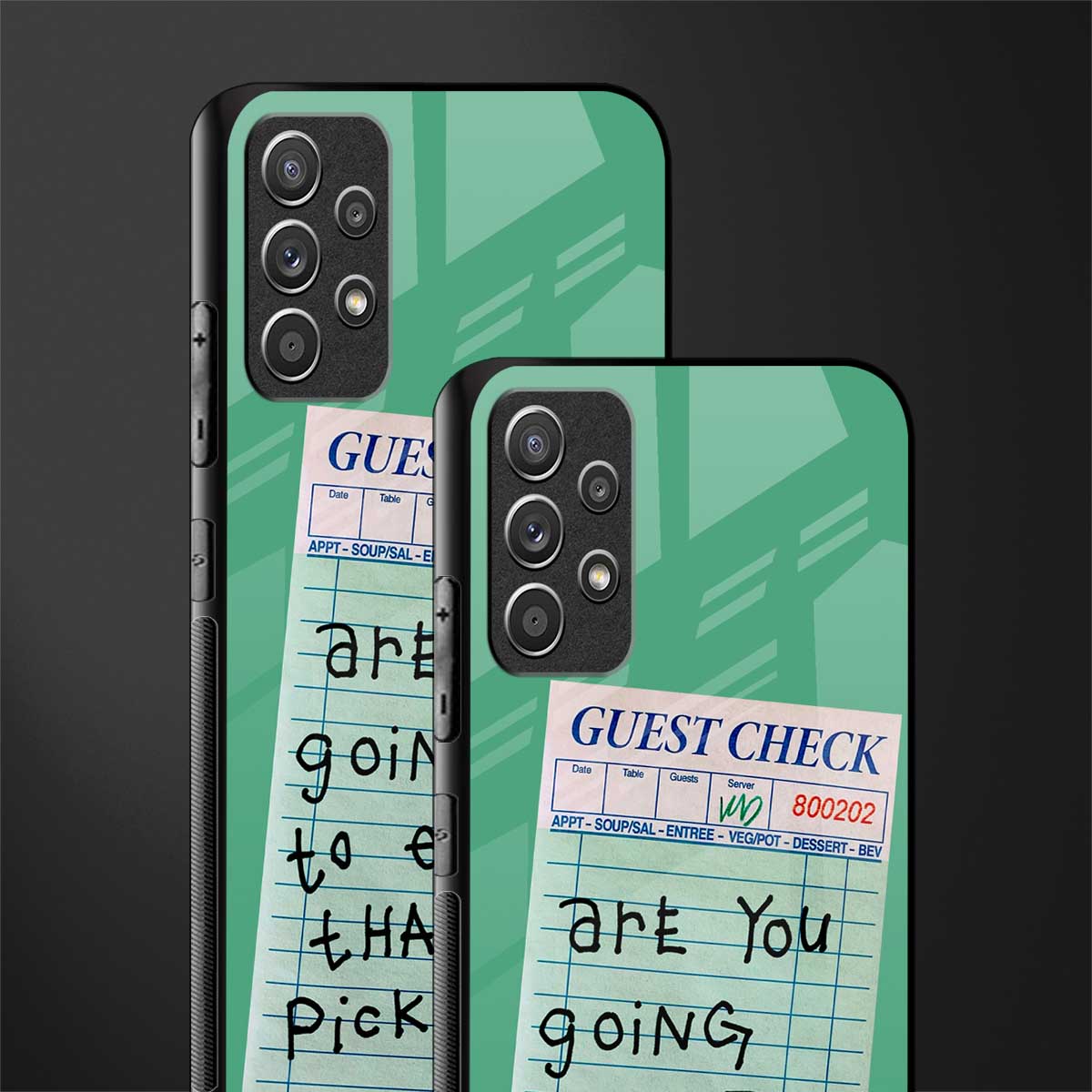 eat that pickle glass case for samsung galaxy a72 image-2
