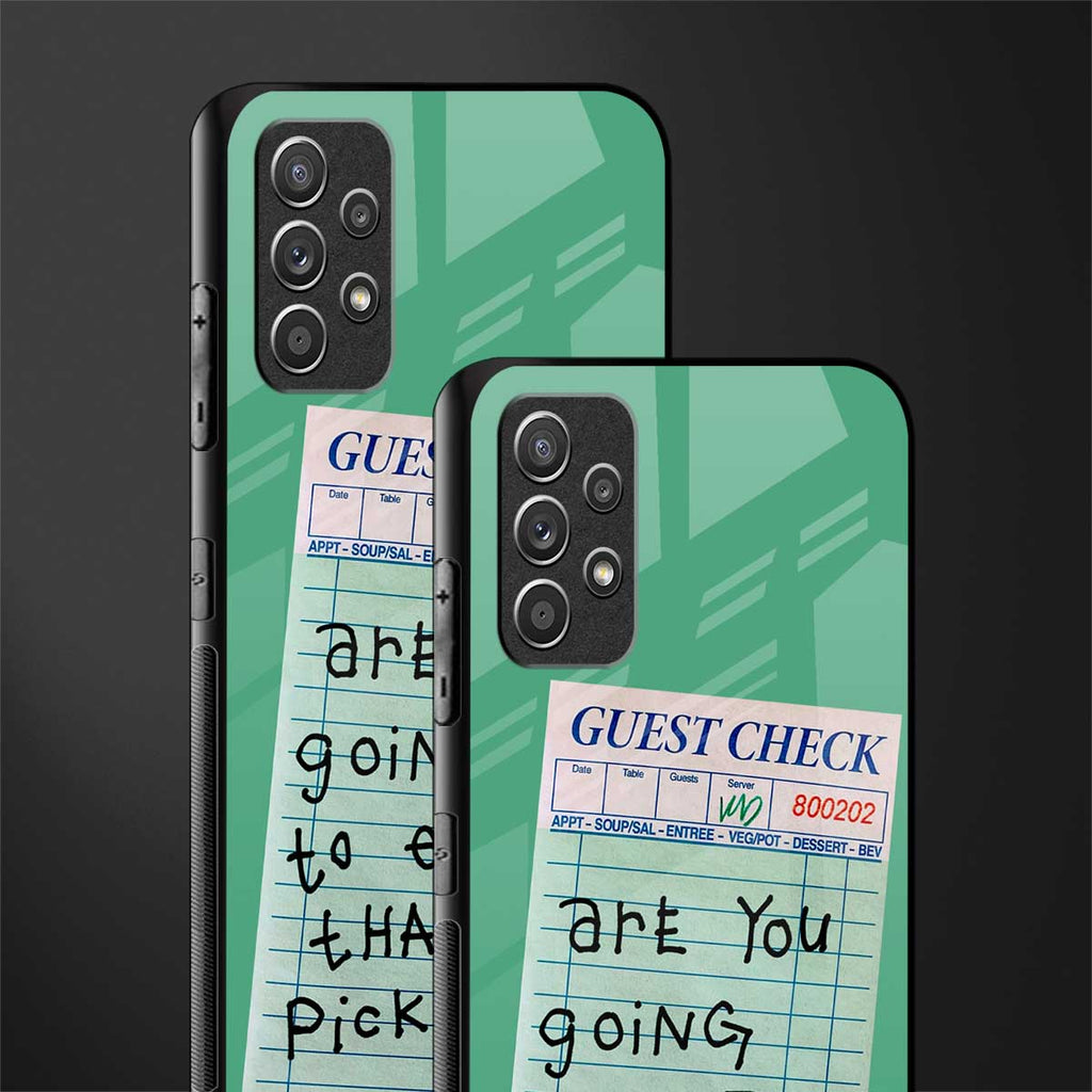 eat that pickle glass case for samsung galaxy a32 4g image-2