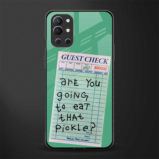 eat that pickle glass case for oneplus 9r image