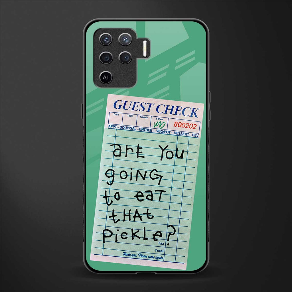 eat that pickle glass case for oppo f19 pro image