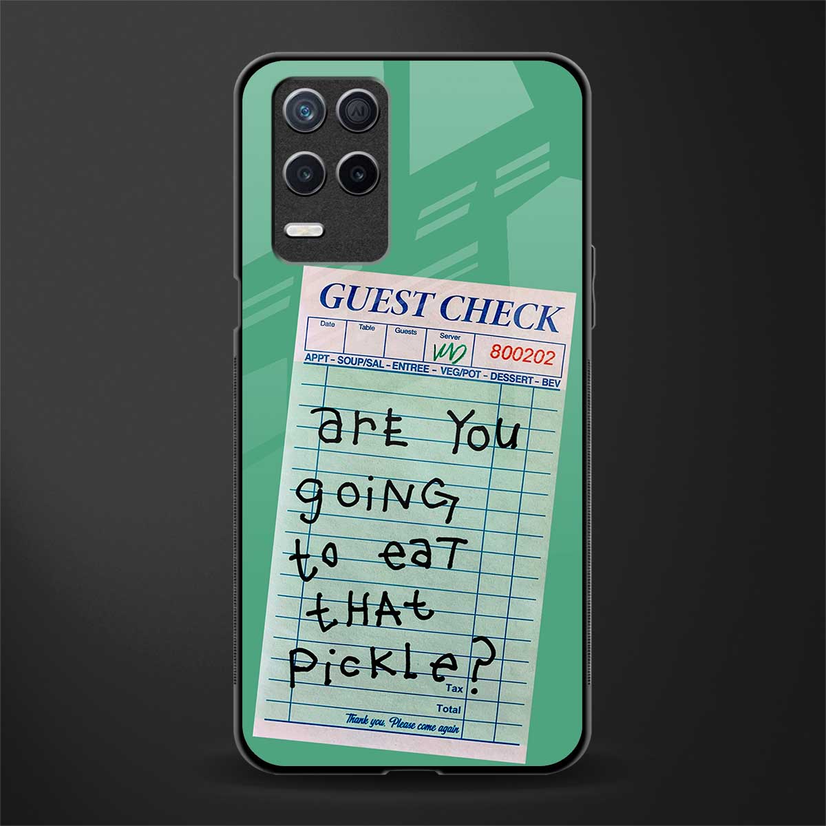 eat that pickle glass case for realme narzo 30 5g image