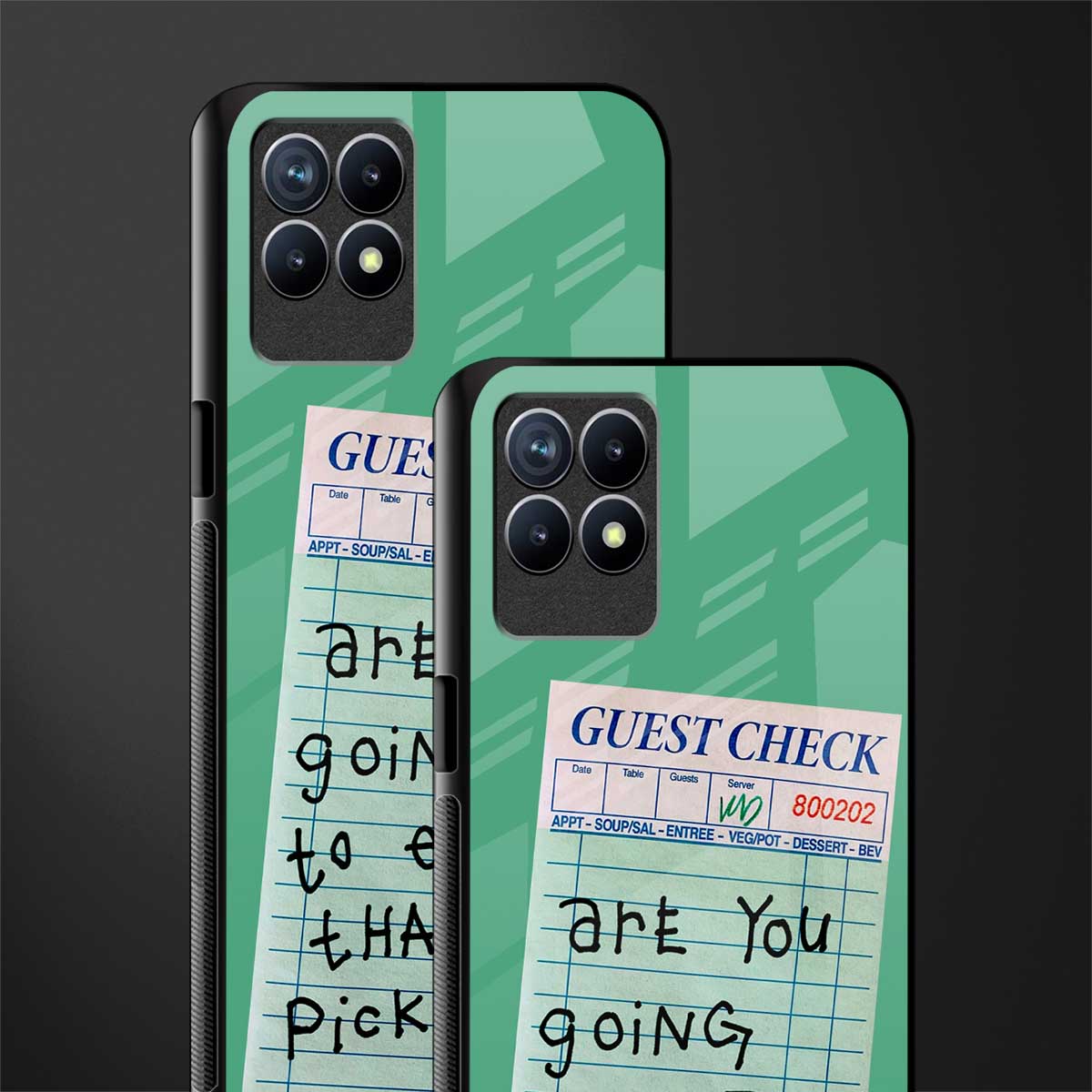 eat that pickle glass case for realme 8i image-2