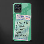eat that pickle glass case for realme 8i image