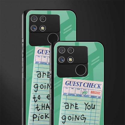 eat that pickle back phone cover | glass case for realme narzo 50a
