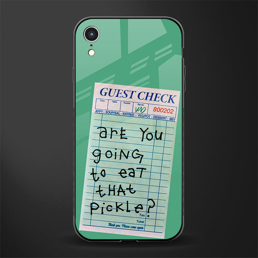 eat that pickle glass case for iphone xr image