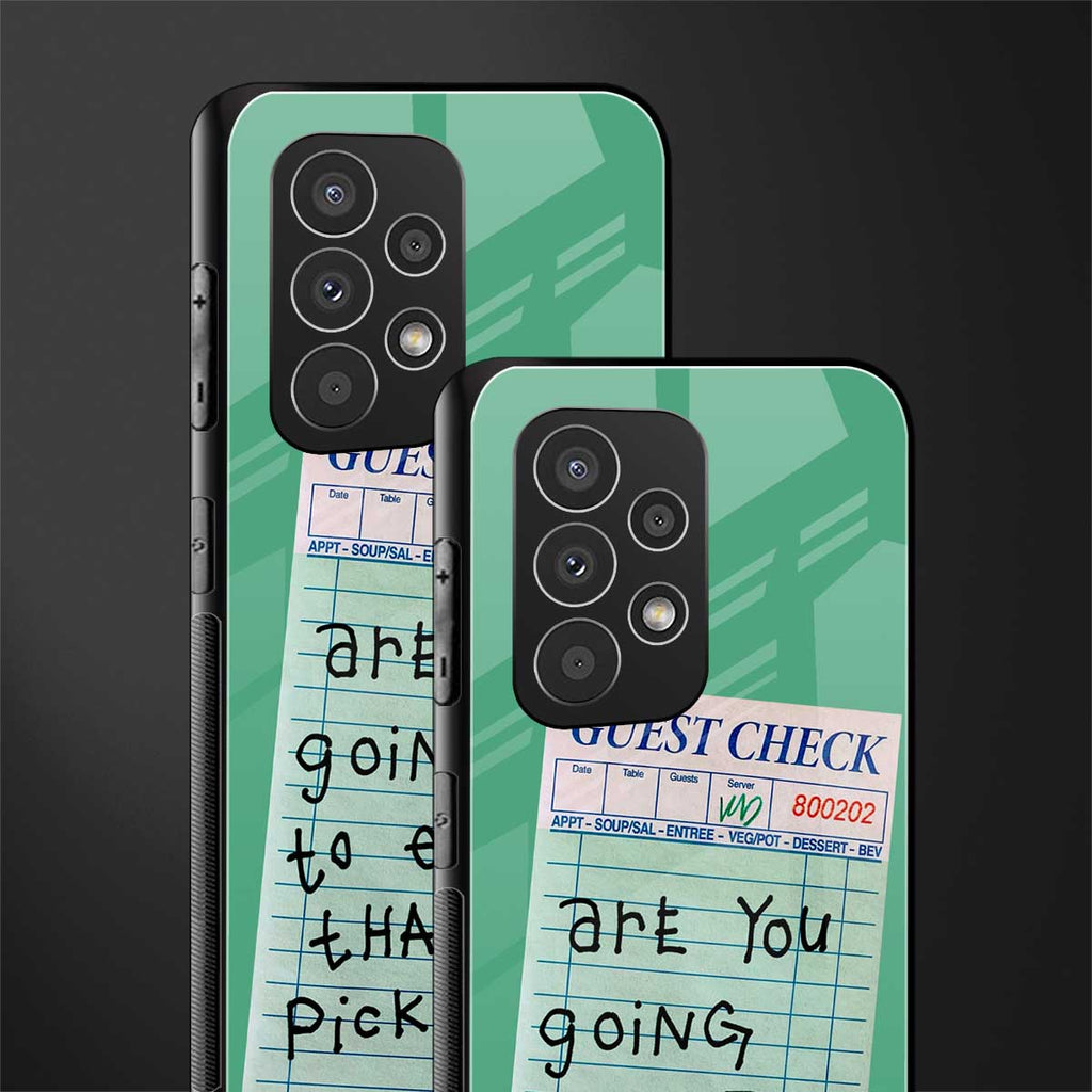 eat that pickle back phone cover | glass case for samsung galaxy a53 5g
