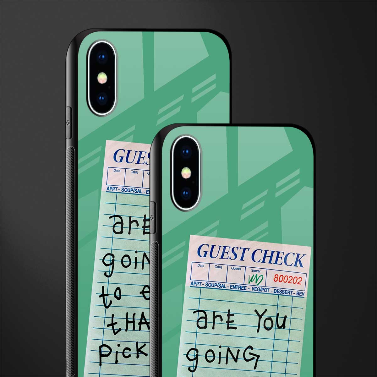 eat that pickle glass case for iphone x image-2